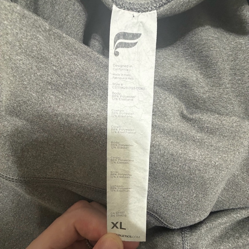 Fabletics Powerhold Gray Leggings Size XL - Picture 6 of 6